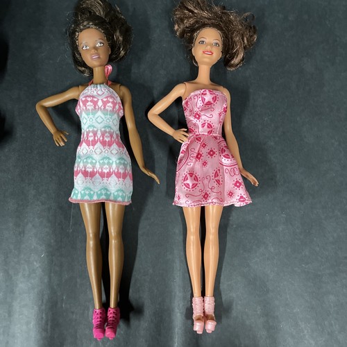 Lote de 8 muñecas Barbie de moda Mattel en varios estilos trajes y zapatos 2015 - Imagen 8 de 13