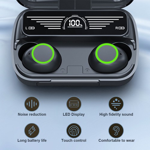 TWS Bluetooth 5.3 Headset Wireless Earphones In-Ear Earbuds Stereo Headphones - Picture 9 of 18