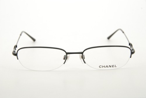 Vente Rare Authentique Chanel 2108-B c.101 51 mm lunettes noires Italie