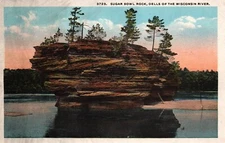 Sugar Bowl Rock Dells of the Wisconsin River Scenic Postcard R25994