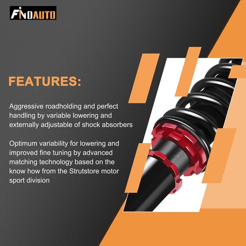 Coilovers For 2006-2013 Lexus IS250 IS350 RWD Suspension Springs Kit Adj Height - Picture 4 of 17