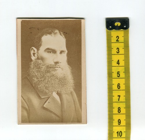 VERY RARE, Photo CDV Young Leo Tolstoy, 1880s, Lifetime edition. - Afbeelding 3 van 16