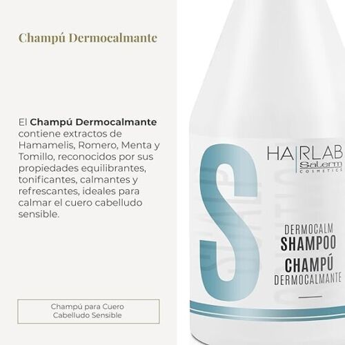 SALERM SHAMPOO DERMOCALM 300ml. Champú aromaterapia de menta. - Picture 2 of 6