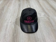 Vintage Leather Cap Yamaha Color black