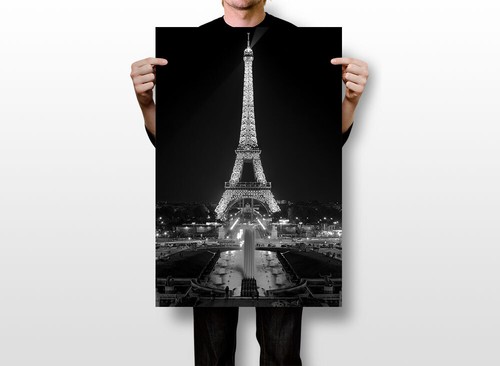 Eiffel Night France Paris Romance Vintage Wall Art Home Decor - POSTER 20x30 - Picture 3 of 3