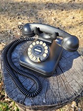 Grand Phone FLASH REDIAL Vintage BLACK Touch Button Retro 1950's Style