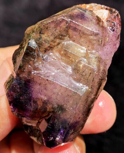 ¡Diamante 56,9 g! Cristal de cuarzo amatista cabello esquelético Super Seven Zimbabwe ie3756 - Imagen 12 de 13