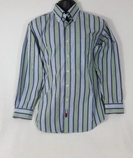 Tommy Hilfiger Men's striped mutli color button down dress shirt 16 Large 32-33