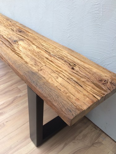 Sitzbank Bank Thar 170cm Altholz Massiv Industrie Design Sit NEU Lagerware - Bild 2 von 6