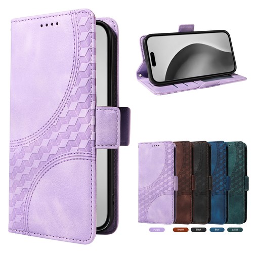 Flip Wallet Card Pocket Leather Case for iPhone 16e 16 Pro Max 15 14 13 12 11 XR - Picture 5 of 47