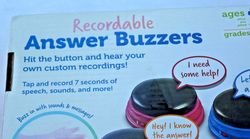 Learning Resources Recordable Answer Buzzers Set of 4 - Picture 11 of 20