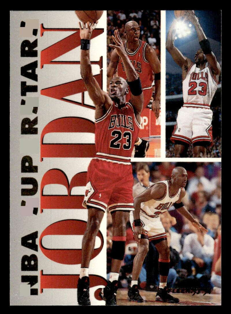 1993-94 Fleer Michael Jordan #7 NBA Superstars NM Chicago Bulls JX2629