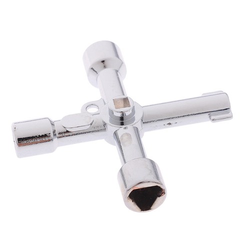 4 Way Utility Key for Electric Water Gas Meter Box Cupboard Cabinet Opening Key