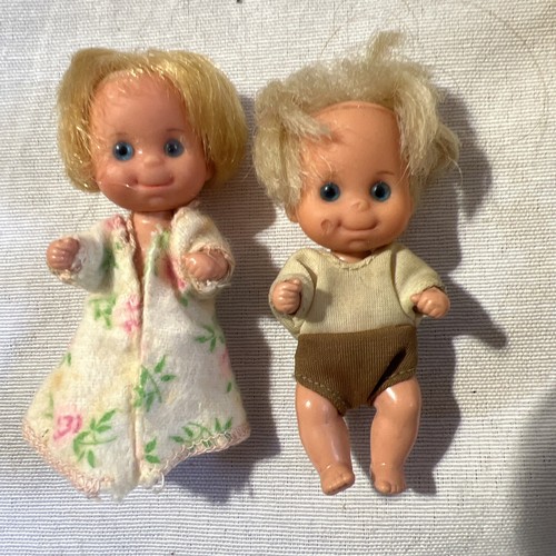 vtg Mattel Sunshine Family Baby Sweets 3" Doll Blonde Hair Blue Eyes twins - Picture 10 of 10
