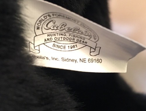 Gunnar Cabelas Peluche Cane da Caccia Grande Nero Laboratorio Cucciolo Labrador Anatra 21" - Foto 3 di 7