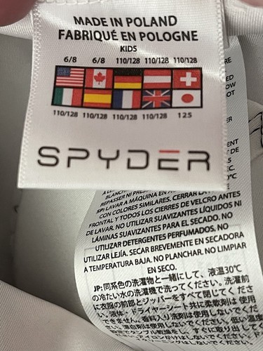 Spyder Race Suit Boys Kids Youth Size 6/8 Volcano Red Black Padded Ninety Nine - Picture 6 of 9