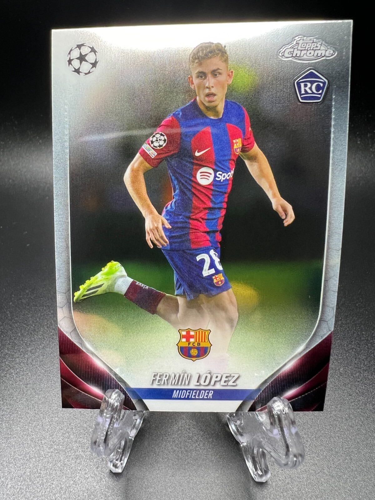 2023-24 Topps Chrome UEFA Club Competitions - #38 Fermin Lopez (RC)