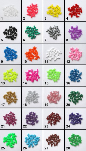 20 Soft Nail Caps for Cats with Adhesive - Choose Color & Size - CANADIAN SELLER