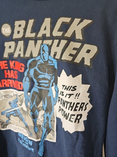 Black Panther Youth Light Sweatshirt Large Blue Boys Girls Graphic L - Picture 5 of 8