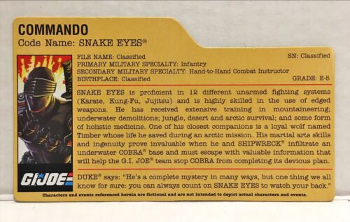 G.I. Joe 25th DVD Battles Build The MASS Device Set 4 di 5 occhi serpente - Foto 4 di 5