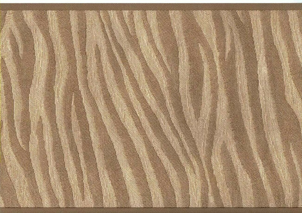 Zebra Skin Golden Brown Wallpaper Border 30 feet length "FREE