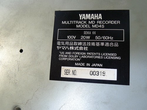 Yamaha MD4S Digital 4 Track MD Recorder - Picture 12 of 12