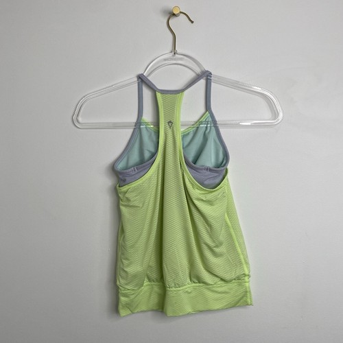 Ivviva Double Dutch Tank Top Light Green Color Size 8 By Lululemon Girl - Picture 2 of 6