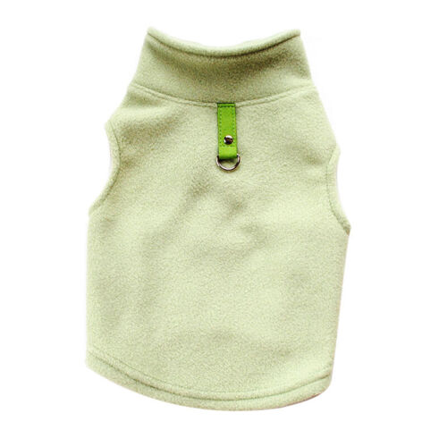 Small Pet Dog Warm Fleece Vest Clothes Coat Puppy Lattice Shirt Leash Ring 🎀 - Picture 49 of 58
