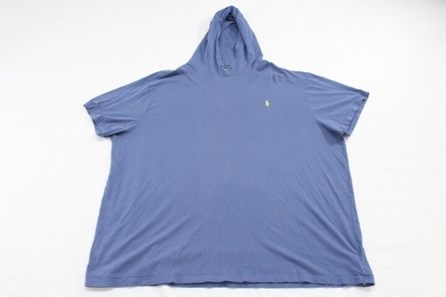 Polo Ralph Lauren Men’s Jersey Hooded T-Shirt Sz 3XB Big Stone Blue