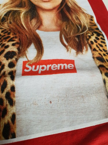 SS12 Supreme Kate Moss Photo Tee size M medium red T-shirt 2012 Vintage - Picture 11 of 12