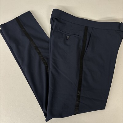 Neu 30/32 Herren Nordstrom Rack Solide Marineblaue Smokinghose Größe 30