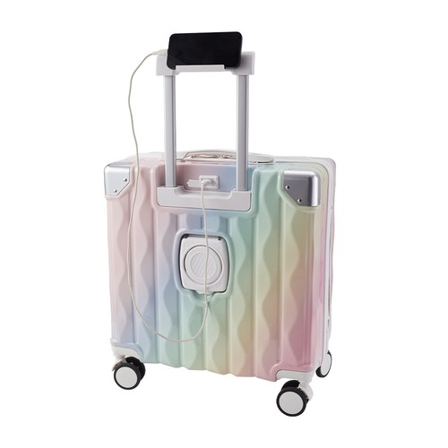 18 Inch Colorful Art Luggage Portable Suitcase Carry-On Luggage Password Box Bag - Picture 9 of 22
