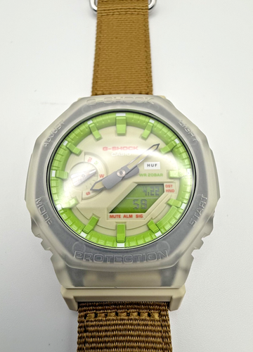HUF G SHOCK GA2100HUF 5AJR Cream Green Men's CASIO Watch Limited Model Japan - Picture 4 of 16