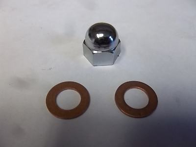 TRIUMPH T120 TR6 KIPPSPINDEL ÖLZUFUHR DOMMUTTER & SCHEIBEN 70-1435 70-1335