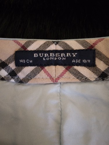 Burberry Kid   Girls Boys  Polyester Pants Blue Nova Check Trim Age 10/11 - Picture 2 of 10