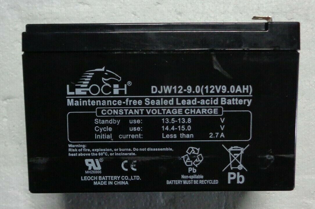 LEOCH DJW12-9.0 12V 9Ah Rechargeable SLA Battery