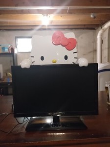 ♥️超希少！レトロ HELLO KITTY テレビ台 カオハナ 1998年 当時物 ♥️超希少！レトロ HELLO KITTY テレビ台 カオハナ 1998年 当時物 超