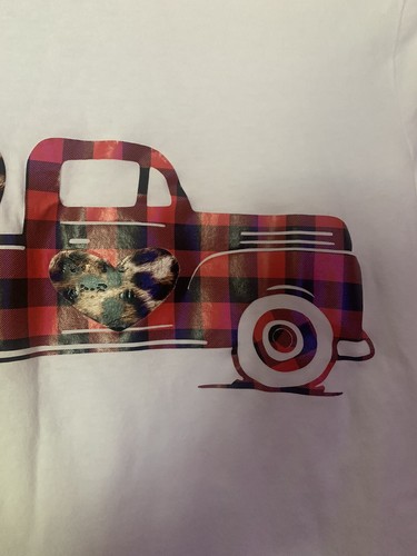 Carters weißes T-Shirt Oberteil Mädchen Langarm LKW Herzen 100 % Baumwolle Größe 14 - Bild 4 von 6