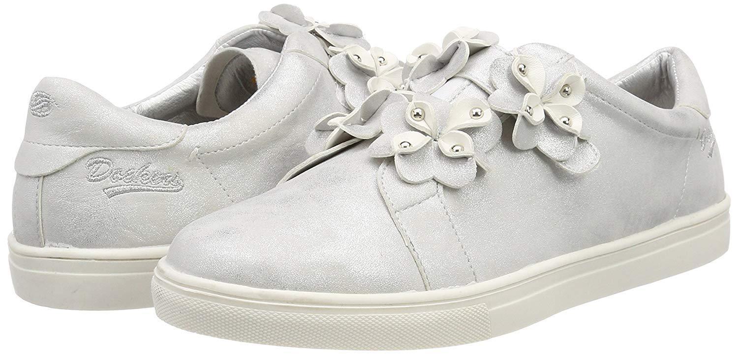Women's Dockers by Gerli Unisex Low-Top Sneakers Silver - UK Size 5 EU 38 Women's Dockers by Gerli Unisex Low-Top Sneakers Silver - UK Size 5 EU 38