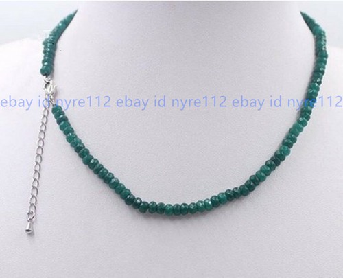 18 inch Lots 2x4mm Faceted Multiple Roundel Gemstone Beads Necklace AAA - Bild 22 von 26