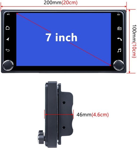 For Toyota Hilux 2005-2015 Android 13 CarPlay Car Stereo Radio GPS Navi WIFI - Picture 7 of 19