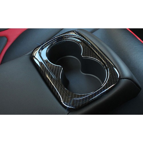 Carbon Fiber Texture Center Armrest Cup Holder Trim For Honda Civic 10th-11th - Bild 11 von 11