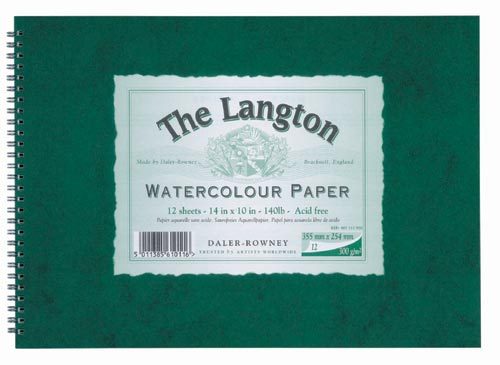 Daler Rowney Langton Watercolour 140lb Spiral NOT 20x16 - Picture 1 of 1