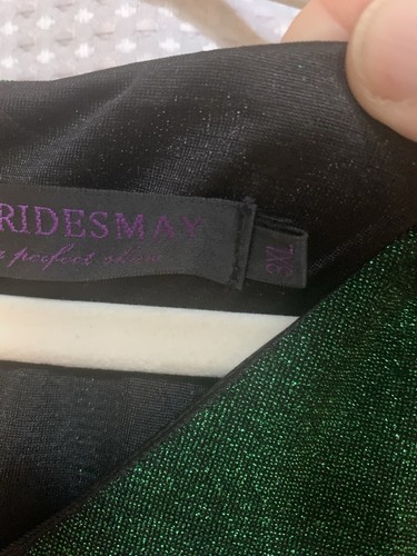 Vestido verde brillante Bridesmay para mujer 3X - Imagen 6 de 10