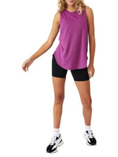 BODY Womens Burgundy Sleeveless Crew Neck Tank Top M - Picture 9 of 9