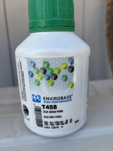 T458 PPG Envirobase Blue Green Pearl 0.5 liter size toner  - product listing photo