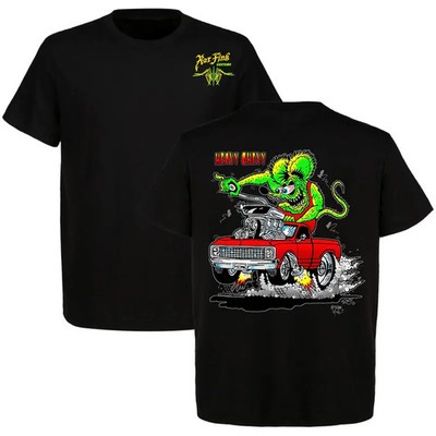 Heavy Chevy vintage Ed Roth x Rat Fink T-shirt, 90s retro style, pure cotton top