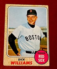 1968 Topps Dick Williams #87 Boston Red Sox A's Padres HOF Player/MGR/Coach VG+