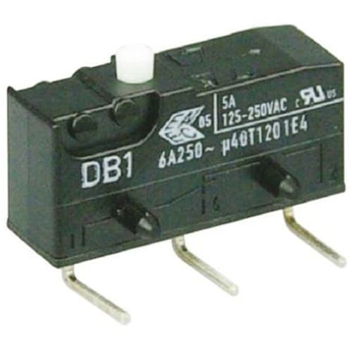 3 Stück ZF Electronics DB1C-D2AA Switch, Snap Action, SPDT, NO/NC, Button Actr, Gold/Sil - Bild 1 von 1
