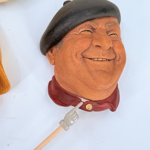 Vintage Bossons Chalkware Heads - Lot Of 5 Fishermen Eskimo Robin Hood Pierre - Picture 2 of 11